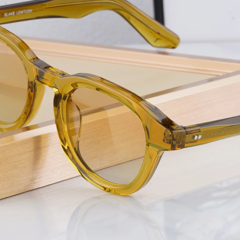 RBB Vintage Polarized Sunglasses – Unisex Lemtosh-Style Acetate Frame | Luxury Retro Eyewear