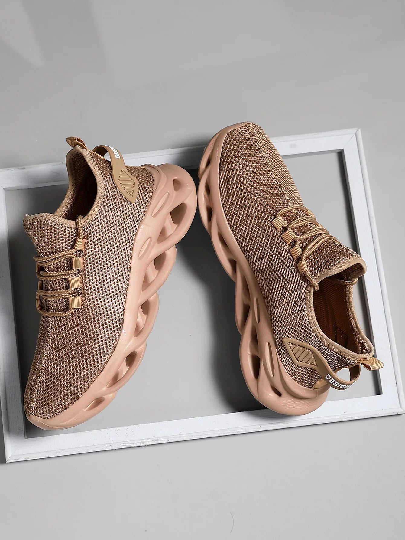 RBB Unisex Sports Running Shoes – Breathable Mesh Casual Sneakers, Shock-Absorbing Lightweight Tennis & Jogging Footwear for Men & Women