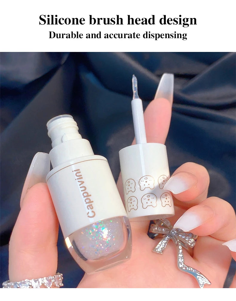 Cappuvini Star Dots Liquid Eyeshadow – Pearlescent, High Gloss, Easy-to-Apply Flashing Eye Makeup