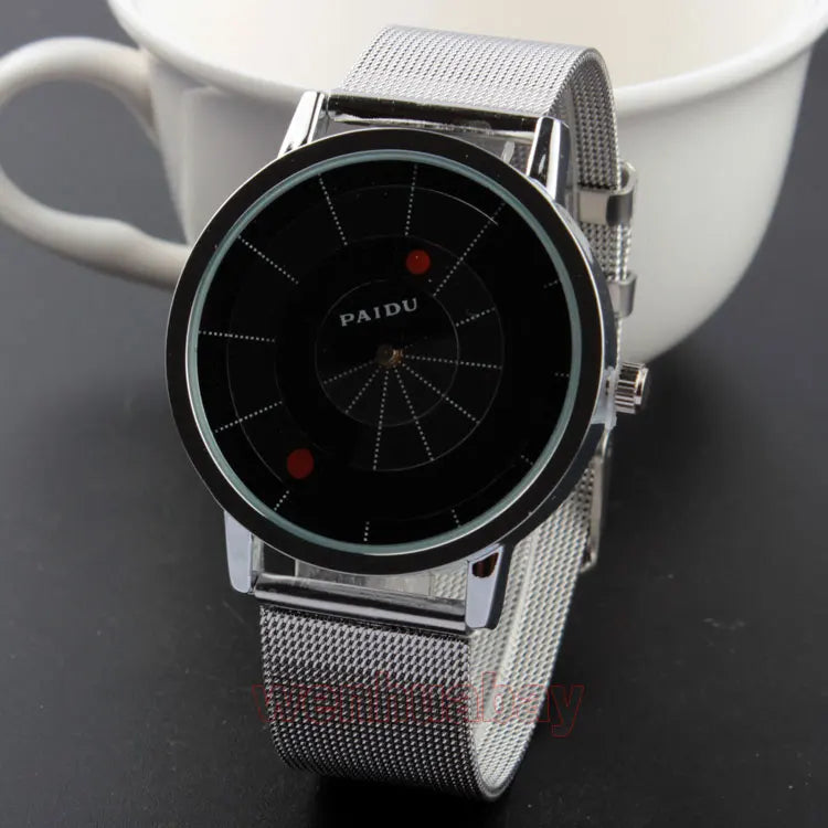 RBB Minimalist Unisex Quartz Watch – Simple Style Unique Dial for Men & Women Couples