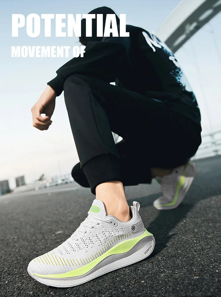 RBB Men’s Cushioning Running Shoes – Lightweight EVA Midsole, Breathable Mesh Sneakers for Gym & Walking