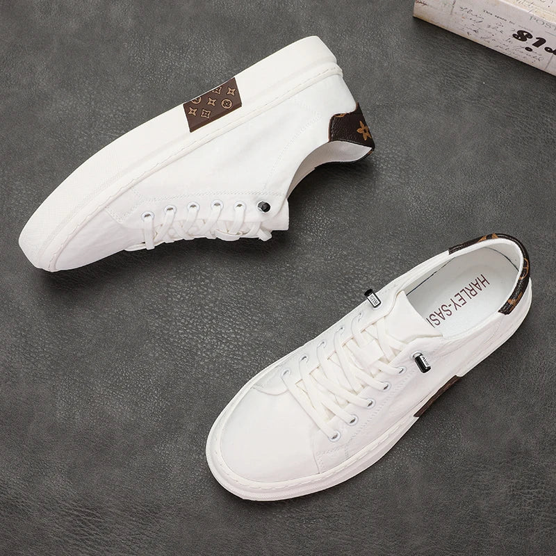 RBB Trendy Men's Canvas Shoes – Summer Lace-Up Breathable Casual Sneakers