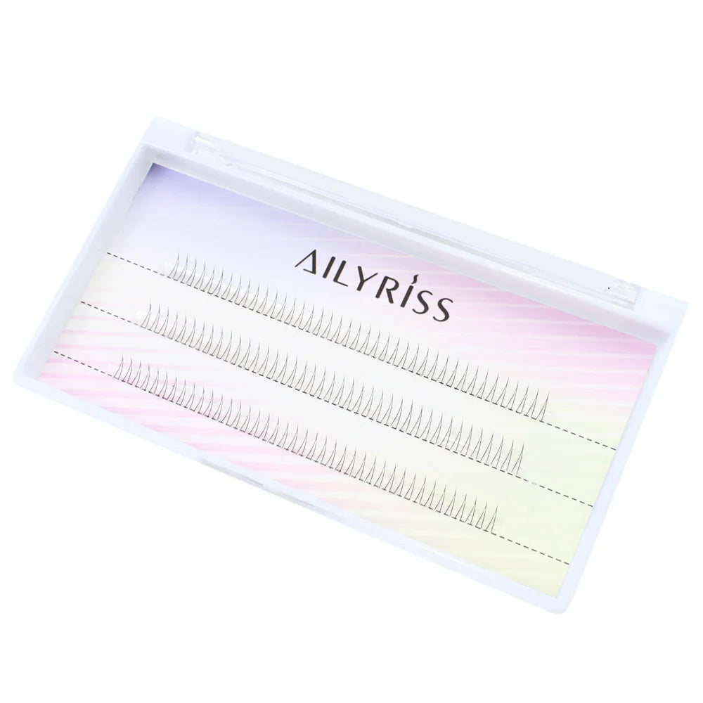 J Curl V-Shape Black Under Eyelash Clusters – Natural Soft Manga Bottom Lashes