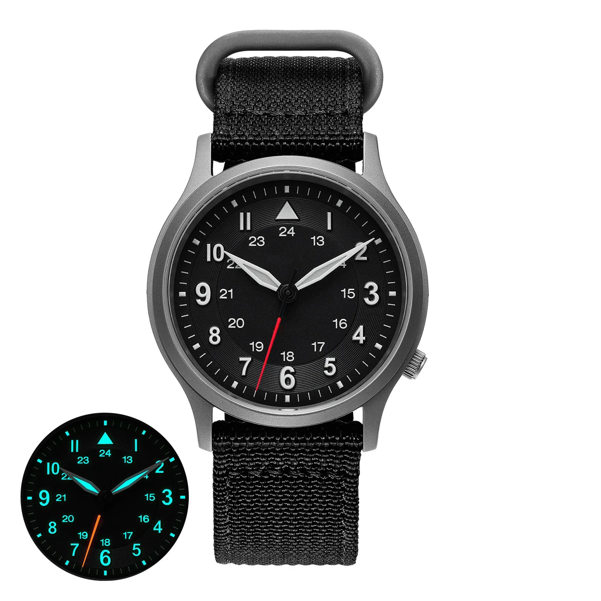 RBB Full Titanium Pilot Men's Watch – VH31 Quartz, Sapphire Glass, Super Luminous, Lightweight Sport Wristwatch