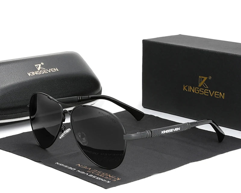 RBB Polarized Pilot Sunglasses – Luxury Alloy Frame UV400 Driving Eyewear