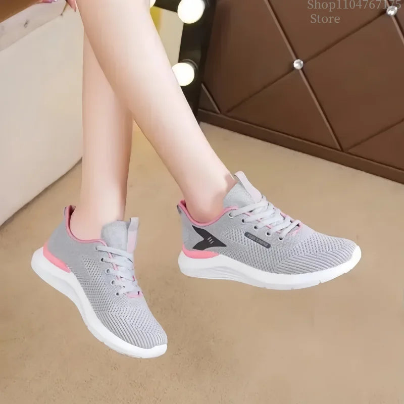 Women’s Spring & Autumn Sneakers – Breathable, Soft Sole, Comfortable & Anti-Slip