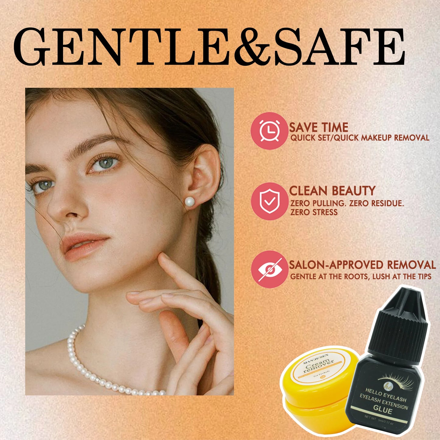 5ml DIY Eyelash Extension Glue – Fast-Drying, Strong Hold, Low Odor (7–14 Days Retention)