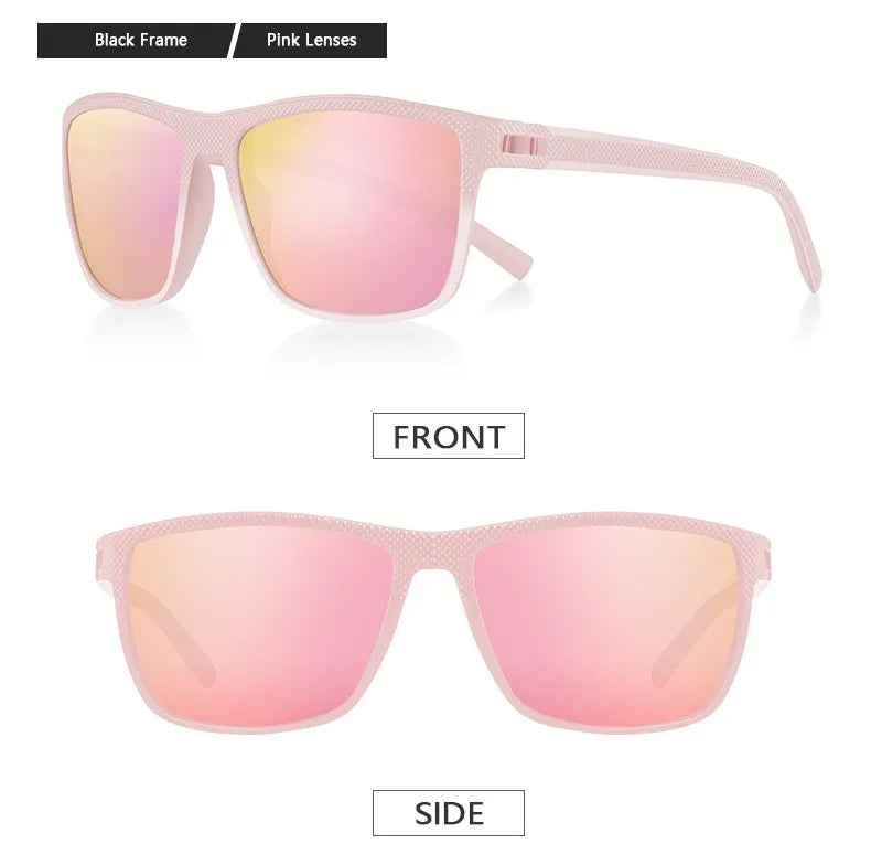 RBB Polarized Sunglasses – UV400 Square Frame for Men & Women | Lightweight & Stylish for Driving, Golf & Fishing