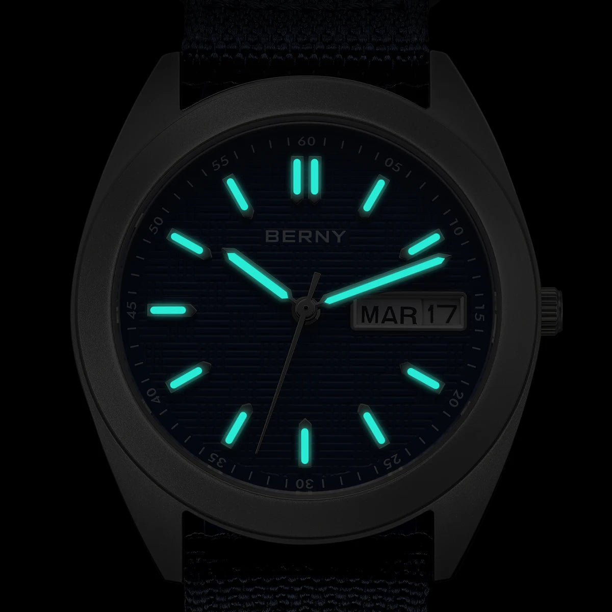 RBB Titanium Men’s Quartz Watch – Date & Week Calendar, Sapphire Crystal, Super Luminous, 38mm, 10ATM Waterproof