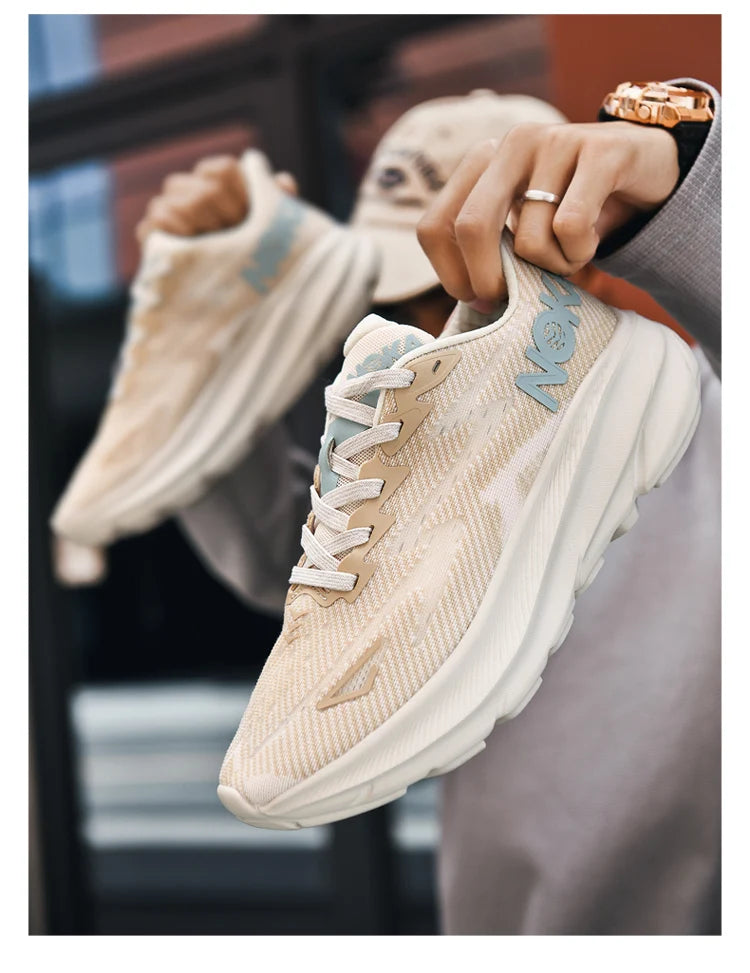 Men’s Trendy Sports Shoes – Fashion Comfort in Blue, Orange & Black