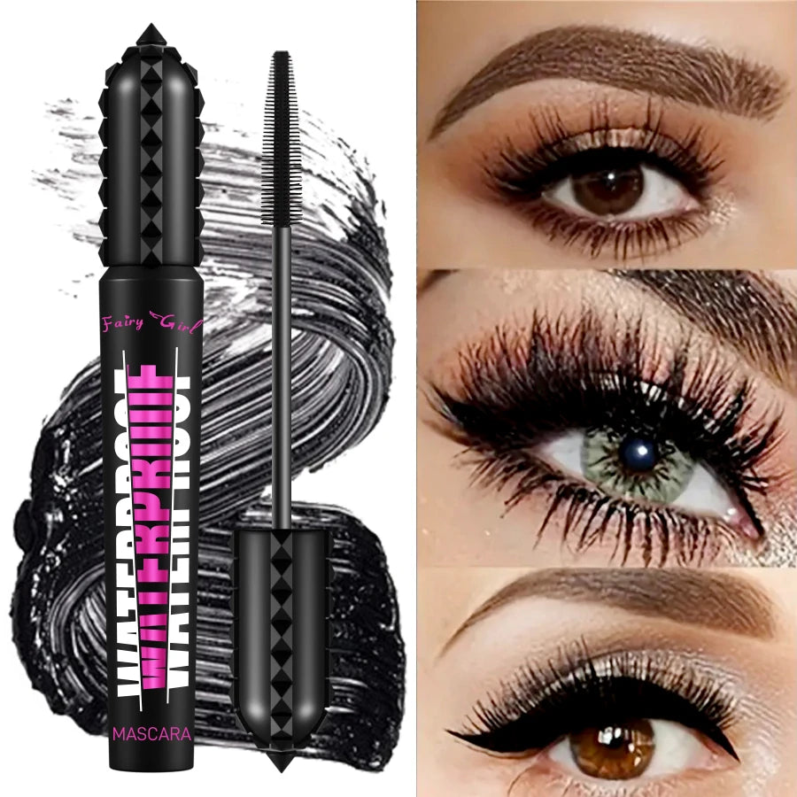 4D Waterproof Black Mascara – Lengthening & Volumizing Korean Formula