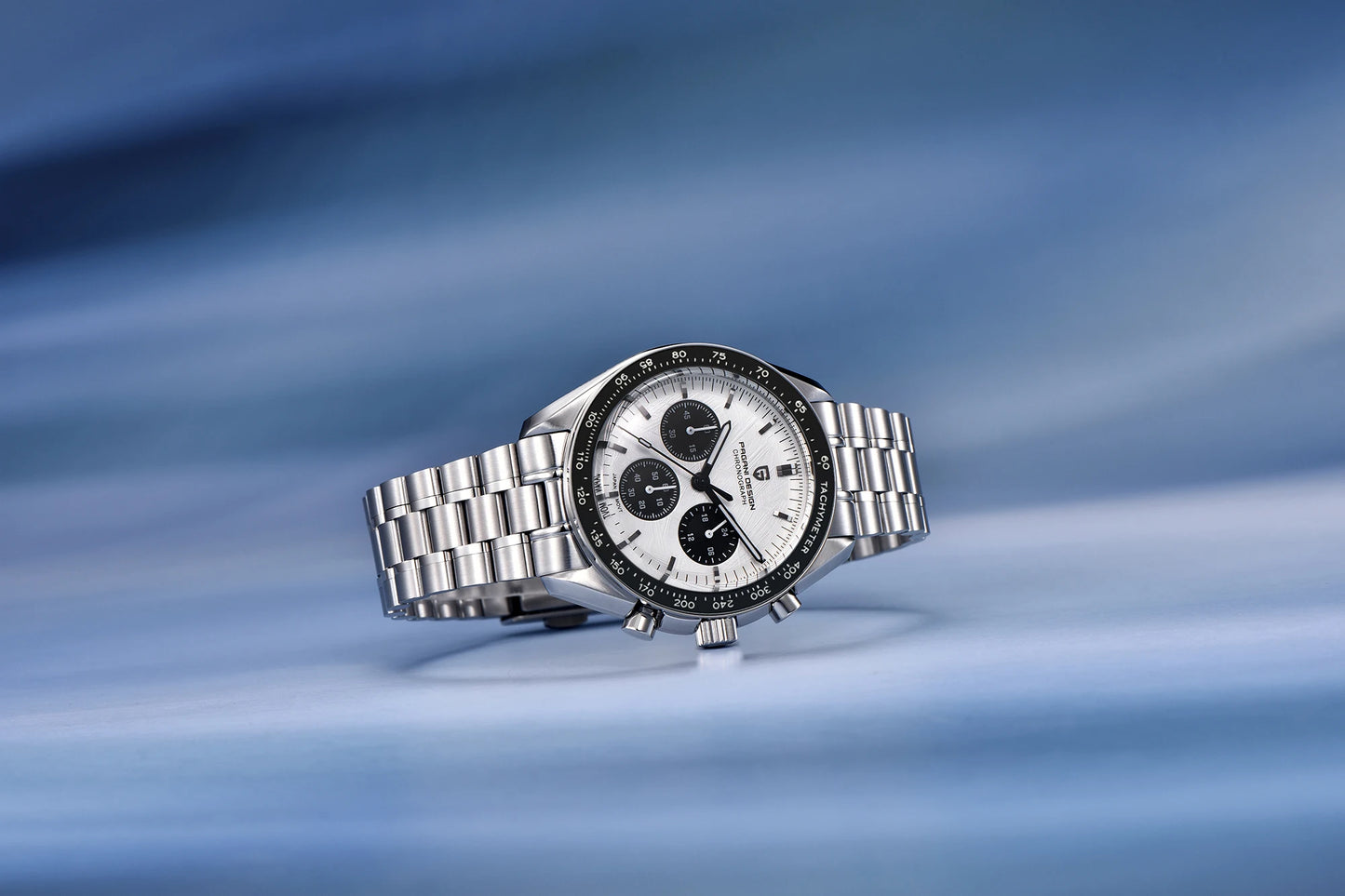 RBB 2025 DESIGN V5 Moon Men's Luxury Quartz Chronograph Watch – Waterproof Sport Stainless Steel Timepiece