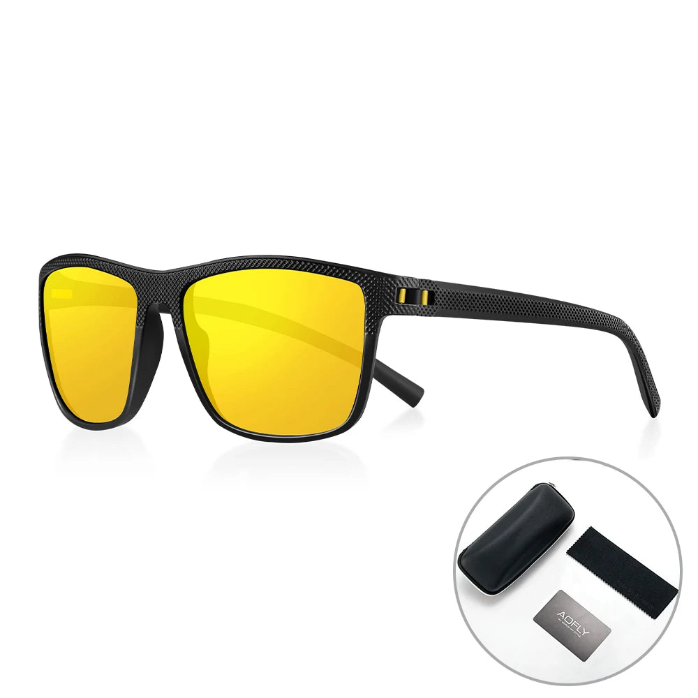 RBB Polarized Sunglasses – UV400 Square Frame for Men & Women | Lightweight & Stylish for Driving, Golf & Fishing