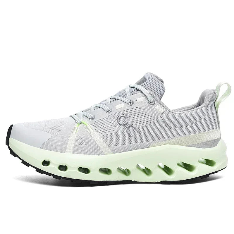 Men’s White Trainers — Casual Tennis & Running Sneakers, Athletic Gym Shoes for Marathon & Jogging