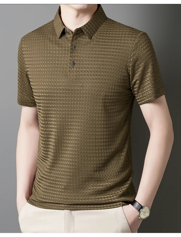 RBB Men’s Plus Size Breathable Polo Shirt – Cool Business Casual Summer Top