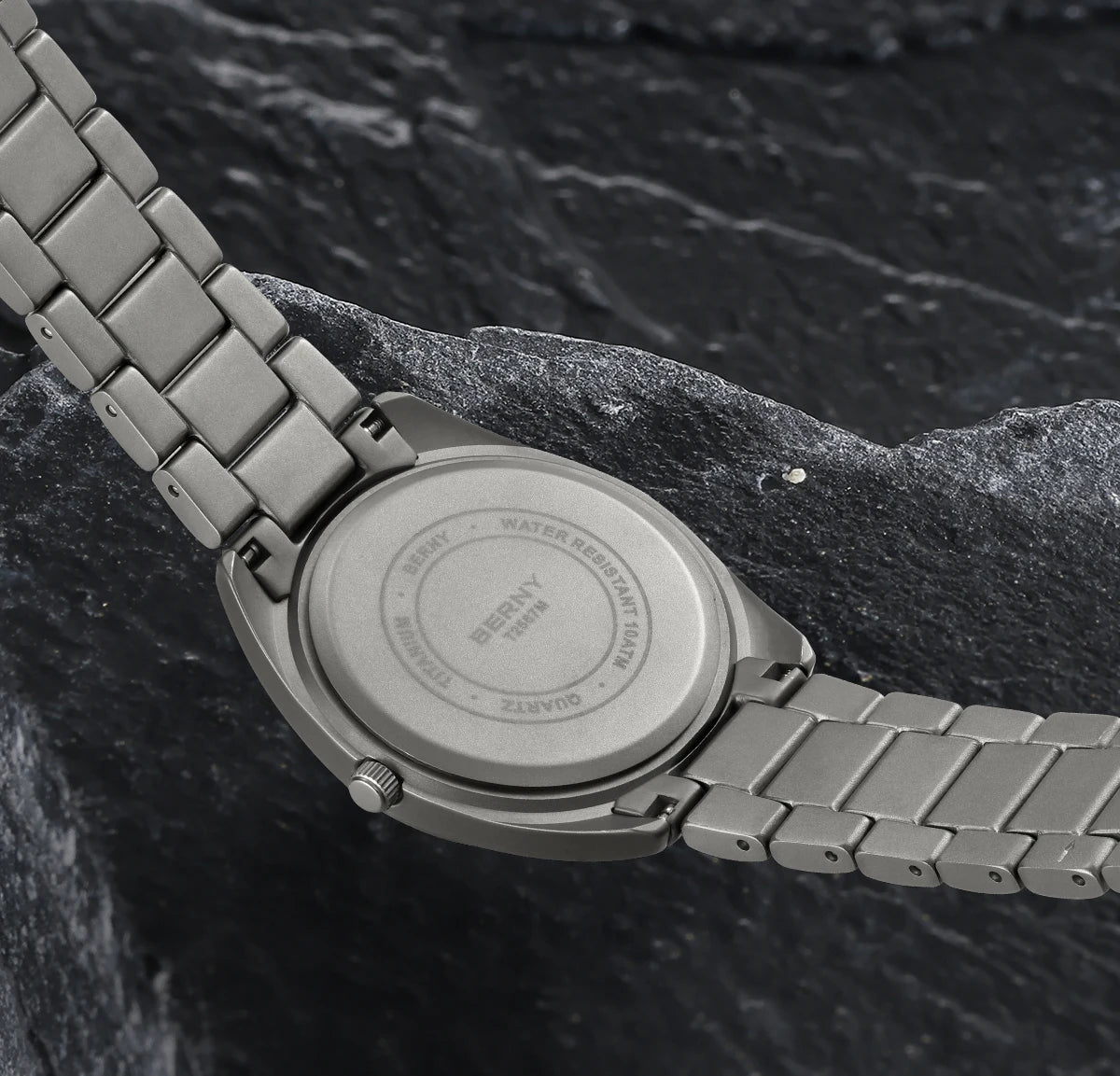 RBB Men's Titanium Sport Watch – Ultra Lightweight, Super Luminous, Sapphire Crystal, 10ATM Waterproof, Quartz Field Wristwatch