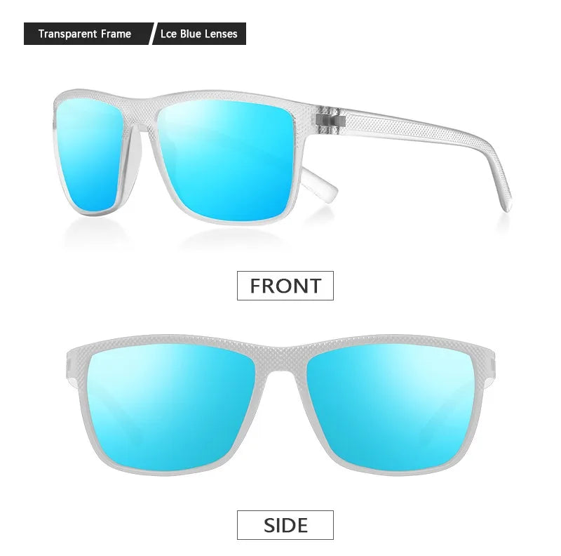 RBB Polarized Sunglasses – UV400 Square Frame for Men & Women | Lightweight & Stylish for Driving, Golf & Fishing