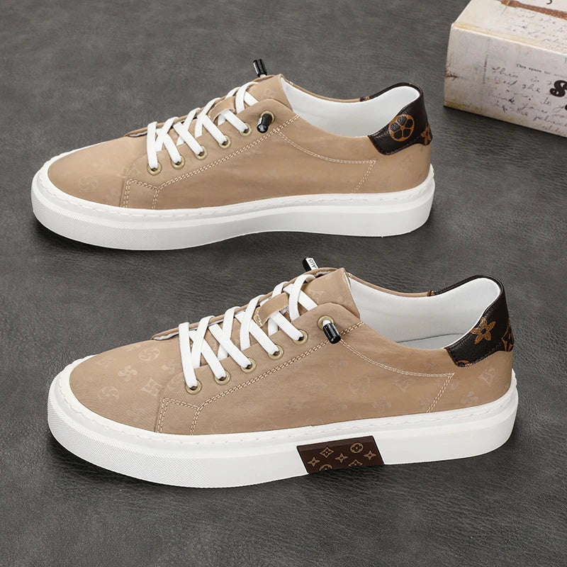 RBB Trendy Men's Canvas Shoes – Summer Lace-Up Breathable Casual Sneakers