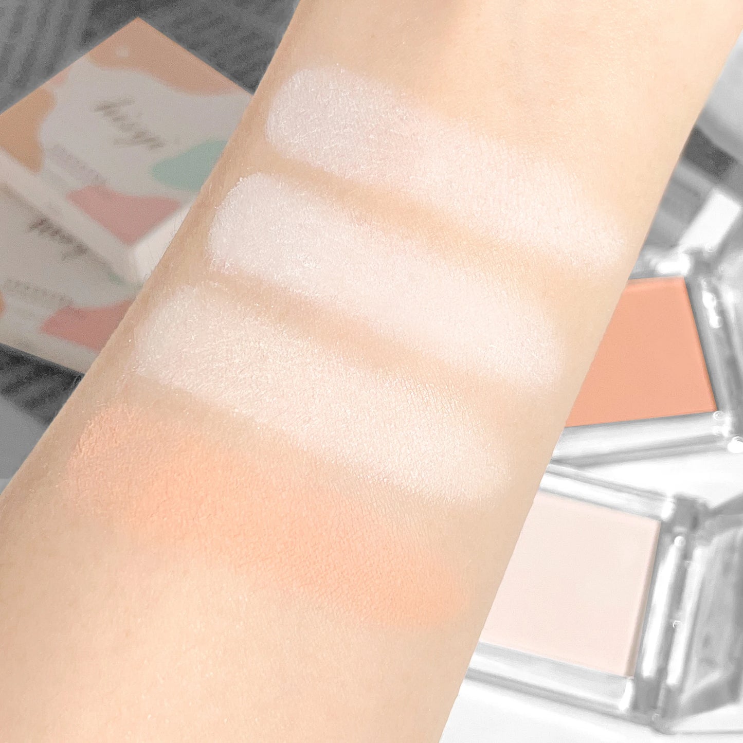 Hisyi Matte Monochrome Eyeshadow – Natural Light Highlighter Powder for Eye Contouring & Brightening