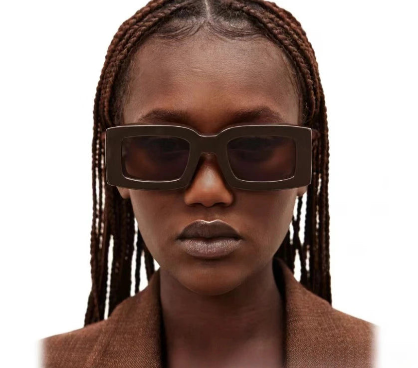 RBB Fashion Sunglasses – Premium Designer Square Eyewear with Large Logo for Men & Women