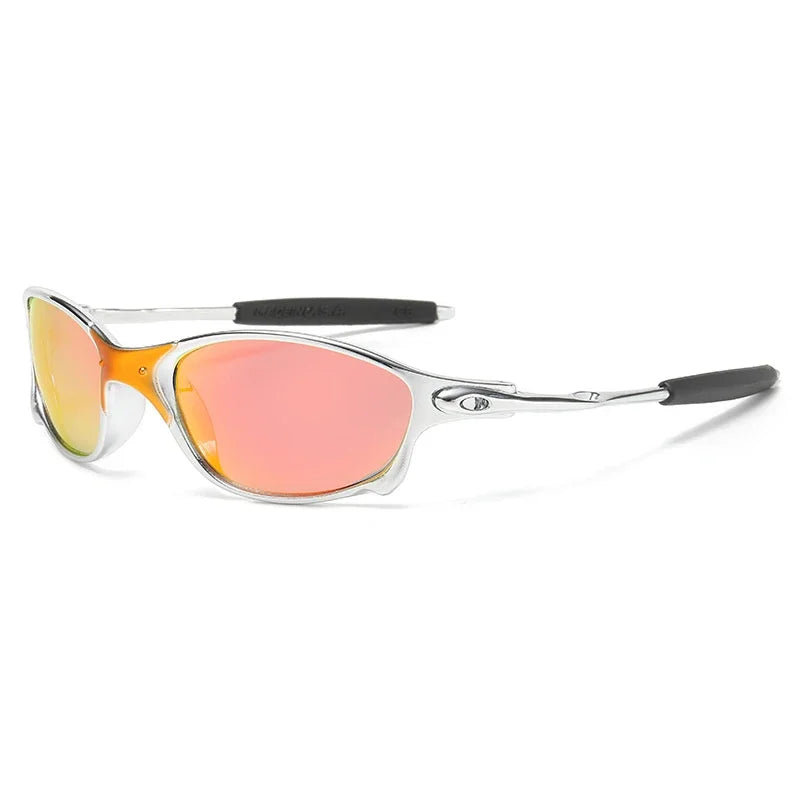 RBB Colorful Sport Sunglasses – Unisex Gradient UV400 Windproof Retro Goggles