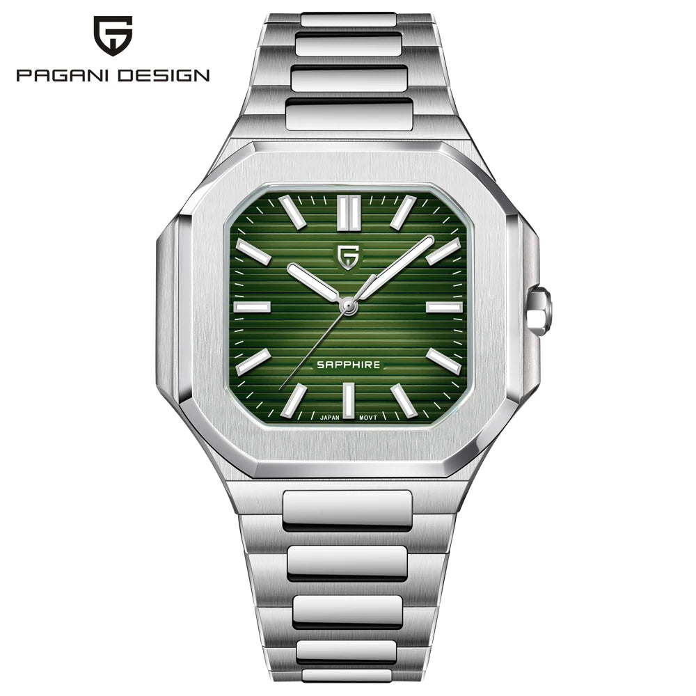 RBB DESIGN 2025 Men's Luxury Quartz Watch – Sapphire Crystal, Waterproof, Stainless Steel