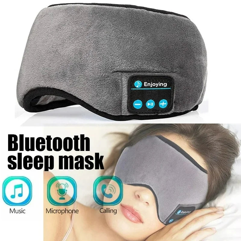 Bluetooth Sleep Headphones – Wireless, Soft Elastic Eye Mask Headband