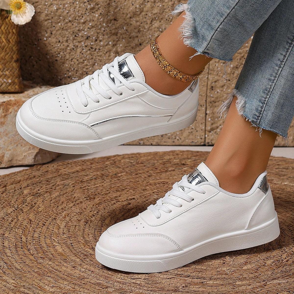 Women Sneakers Spring Autumn Casual Skateboard Breathable Sneakers Women Comfortable Outdoor Tennis Walking Shoes Women