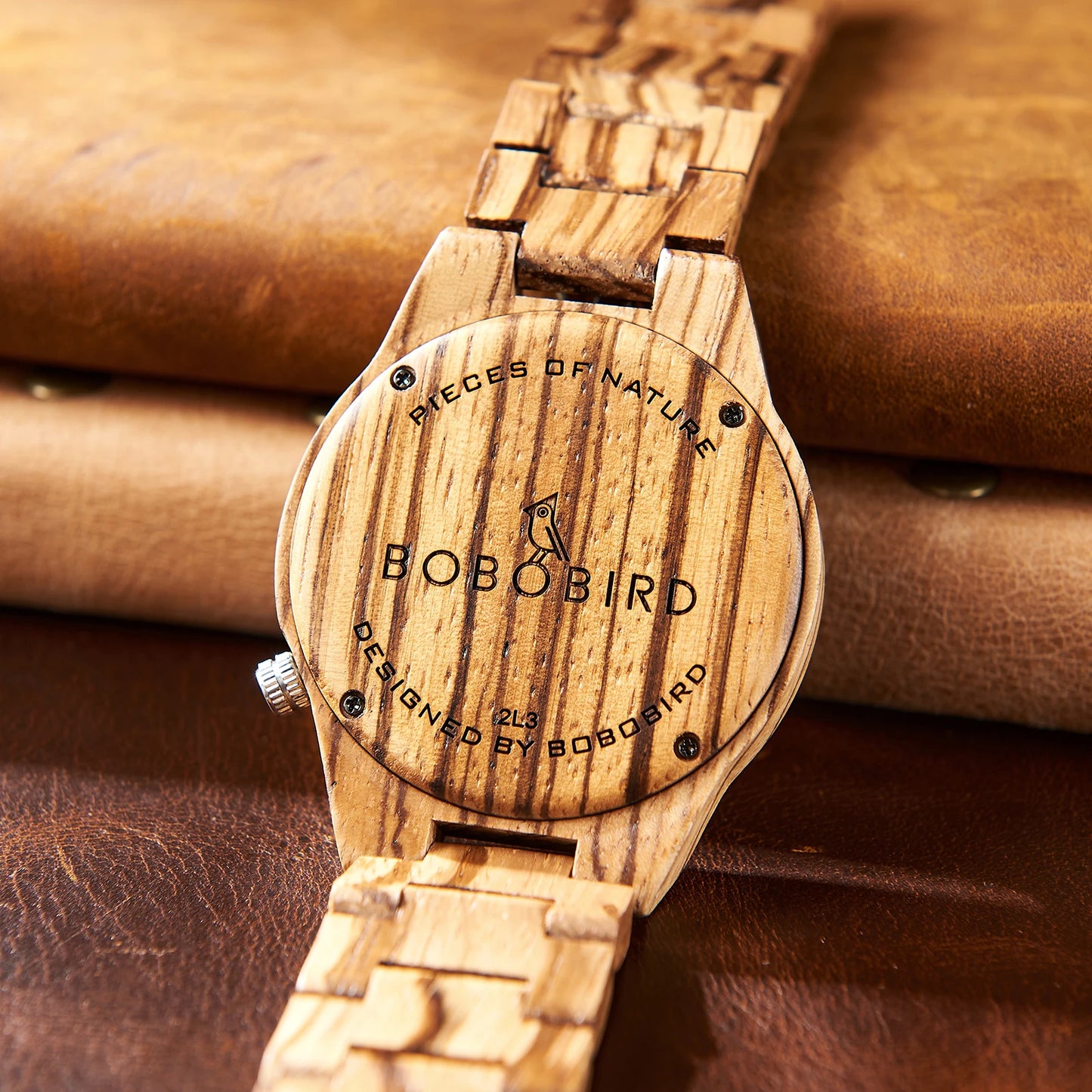 RBB Viking Wooden Wristwatch for Men – Vintage Style with Quartz Movement | Customizable