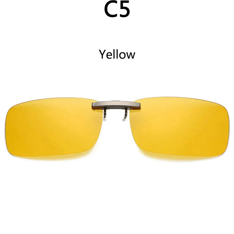 RBB Polarized Clip-On Sunglasses – Unisex Day & Night Vision Driving and Outdoor Sport Myopia Glasses