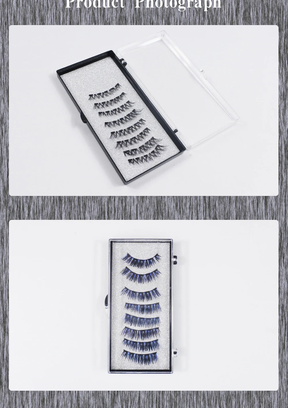 RBB 8Pcs Magnetic Eyelashes Set – No Glue Needed, Reusable Natural Thick Lashes with Applicator
