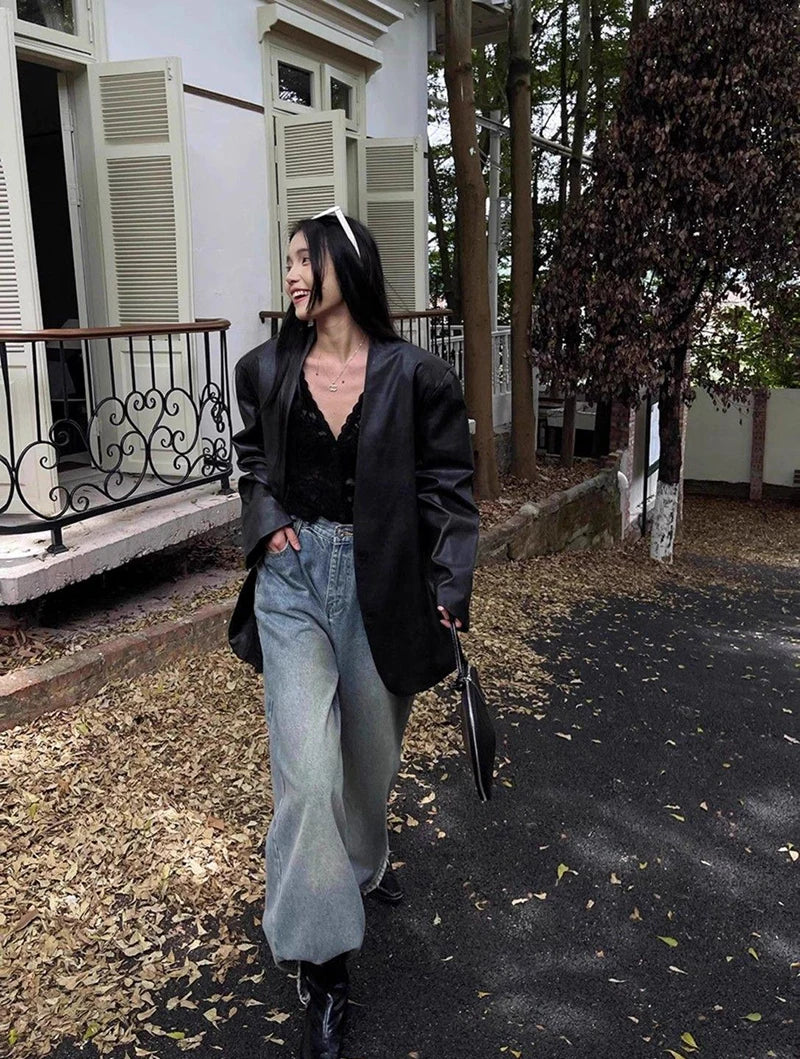 RBB Women's Y2K Lace Sheer Shirt – Sexy Hollow-Out Long Sleeve Streetwear Top