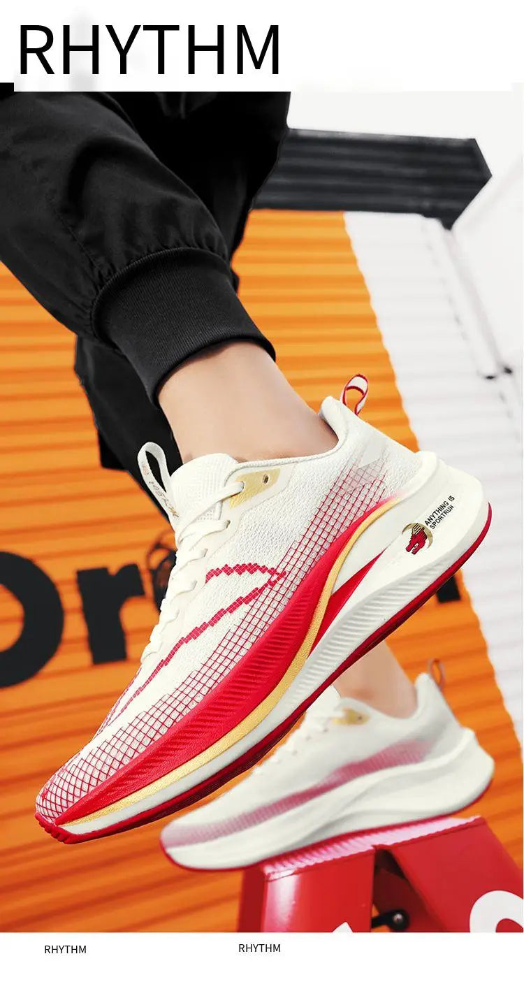 RBB Carbon Plate Running Shoes for Men & Women Professional Racing Sneakers – Breathable, Lightweight & Shock-Absorbing