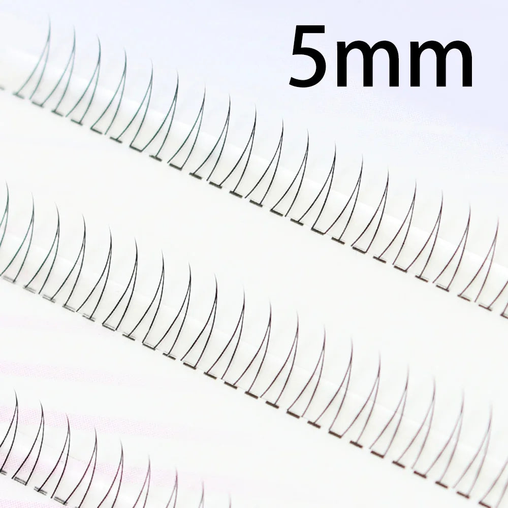 J Curl V-Shape Black Under Eyelash Clusters – Natural Soft Manga Bottom Lashes