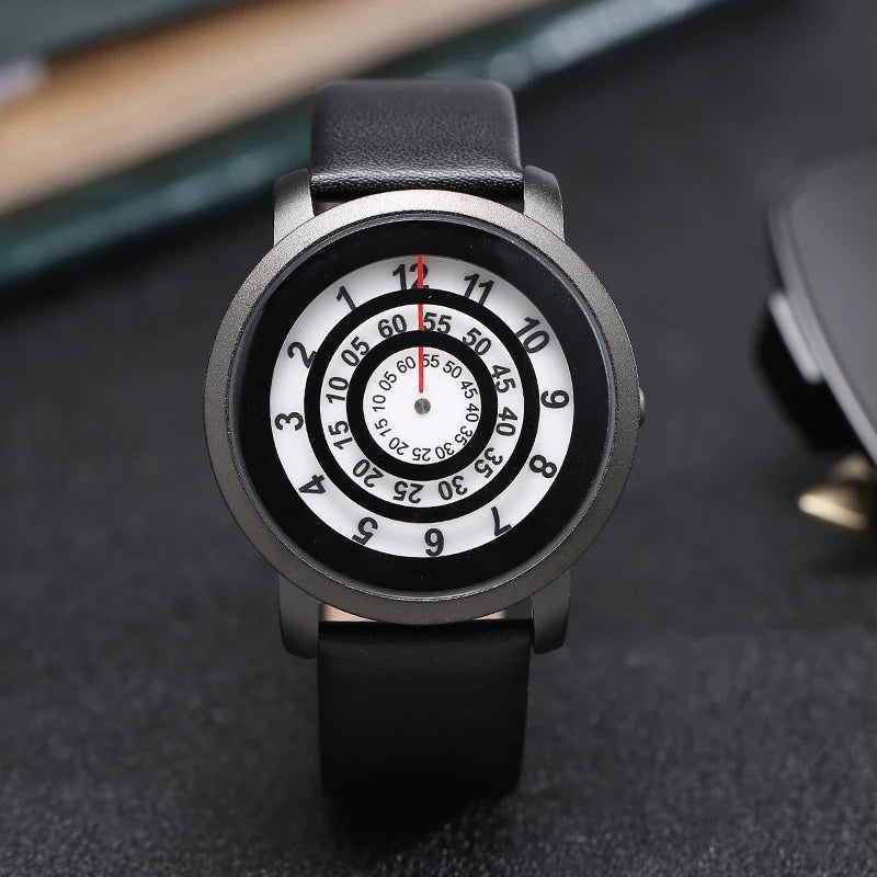 RBB Minimalist Unisex Quartz Watch – Black & White Dial, Couple Design