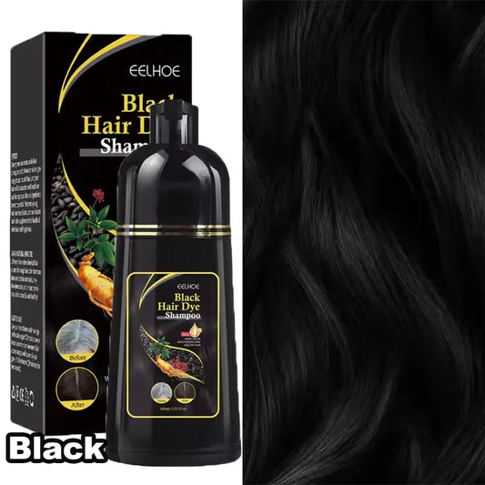 RBB 3-in-1 Herbal Hair Dye Shampoo – 100ml | Natural Black & Dark Brown Coverage for Grey Hair