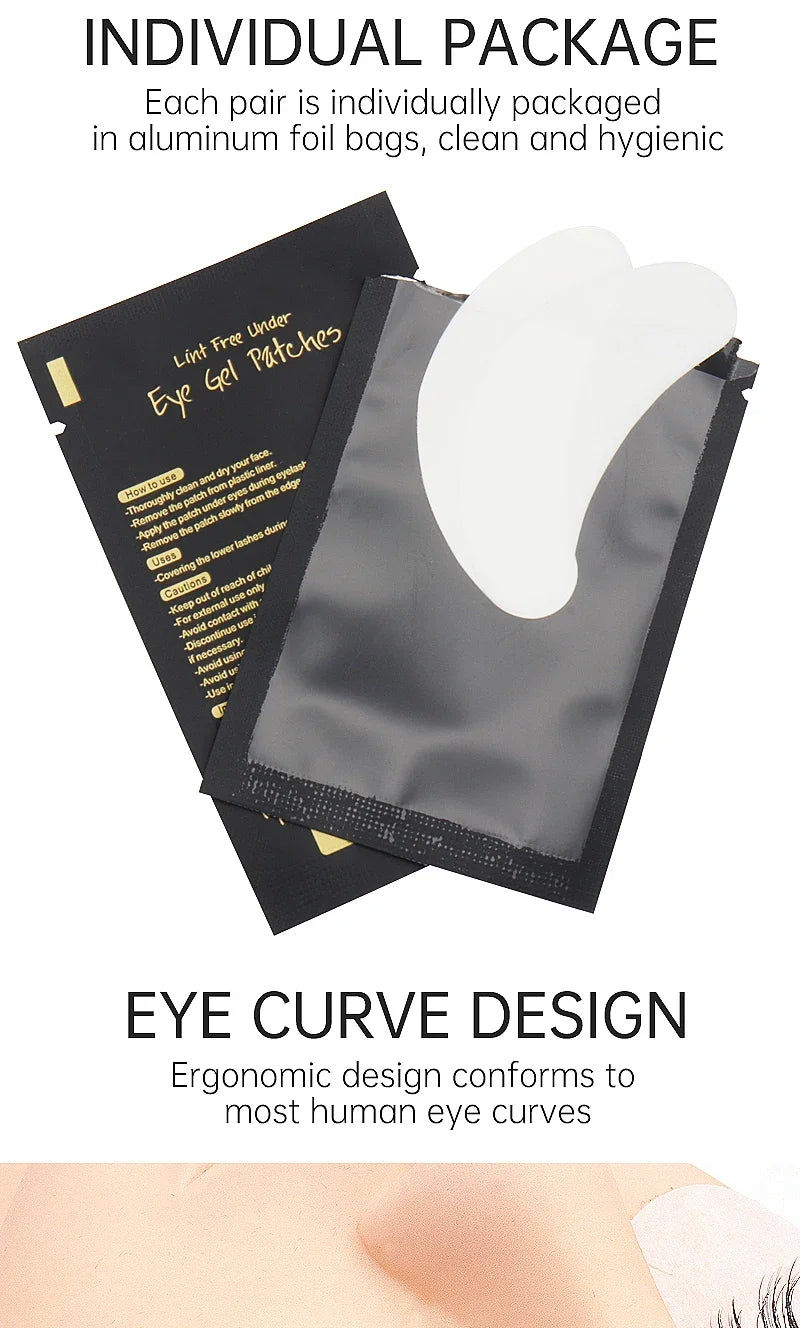 50 Pairs Under Eye Gel Pads for Eyelash Extensions