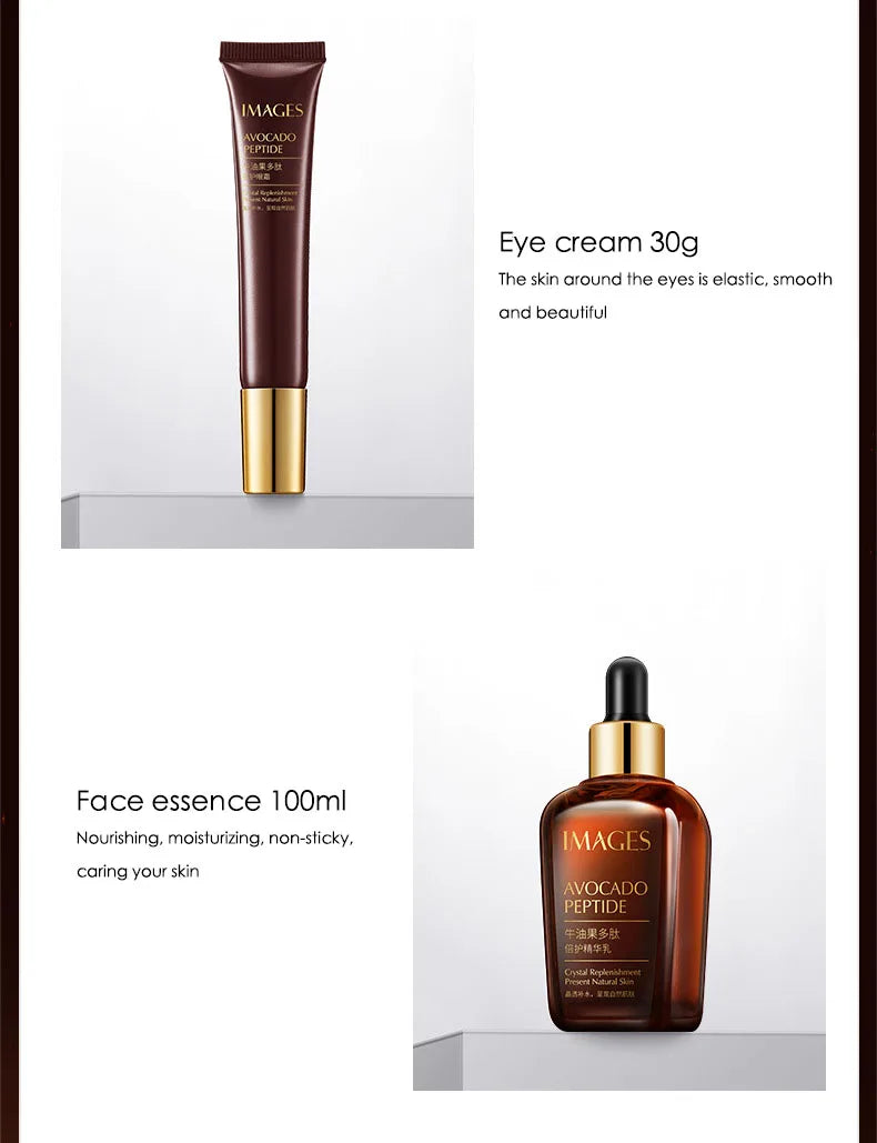 5-in-1 Avocado Skin Care Set – Cleanser, Serum, Face & Eye Creams