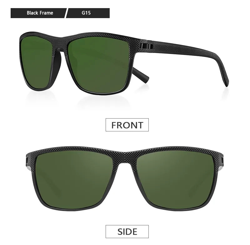 RBB Polarized Sunglasses – UV400 Square Frame for Men & Women | Lightweight & Stylish for Driving, Golf & Fishing