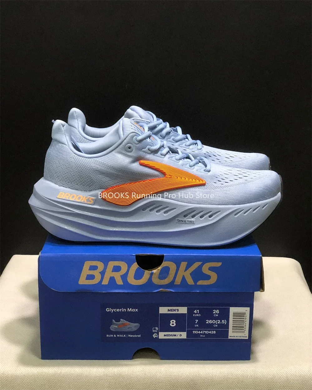 Original Brooks Glycerin Max Men’s & Women’s Neutral Running & Walking Sneakers