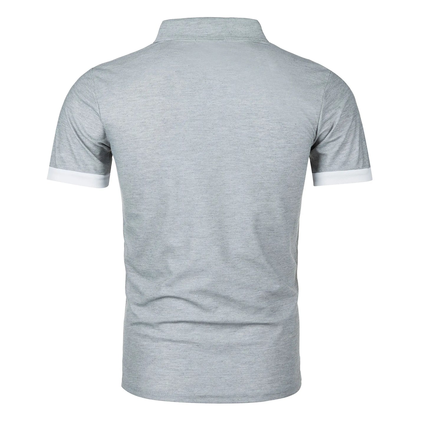 RBB Men’s Short Sleeve Color Matching Fashion Lapel Shirt – Stylish Casual Summer Top