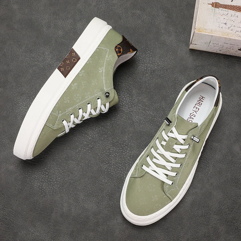 RBB Trendy Men's Canvas Shoes – Summer Lace-Up Breathable Casual Sneakers