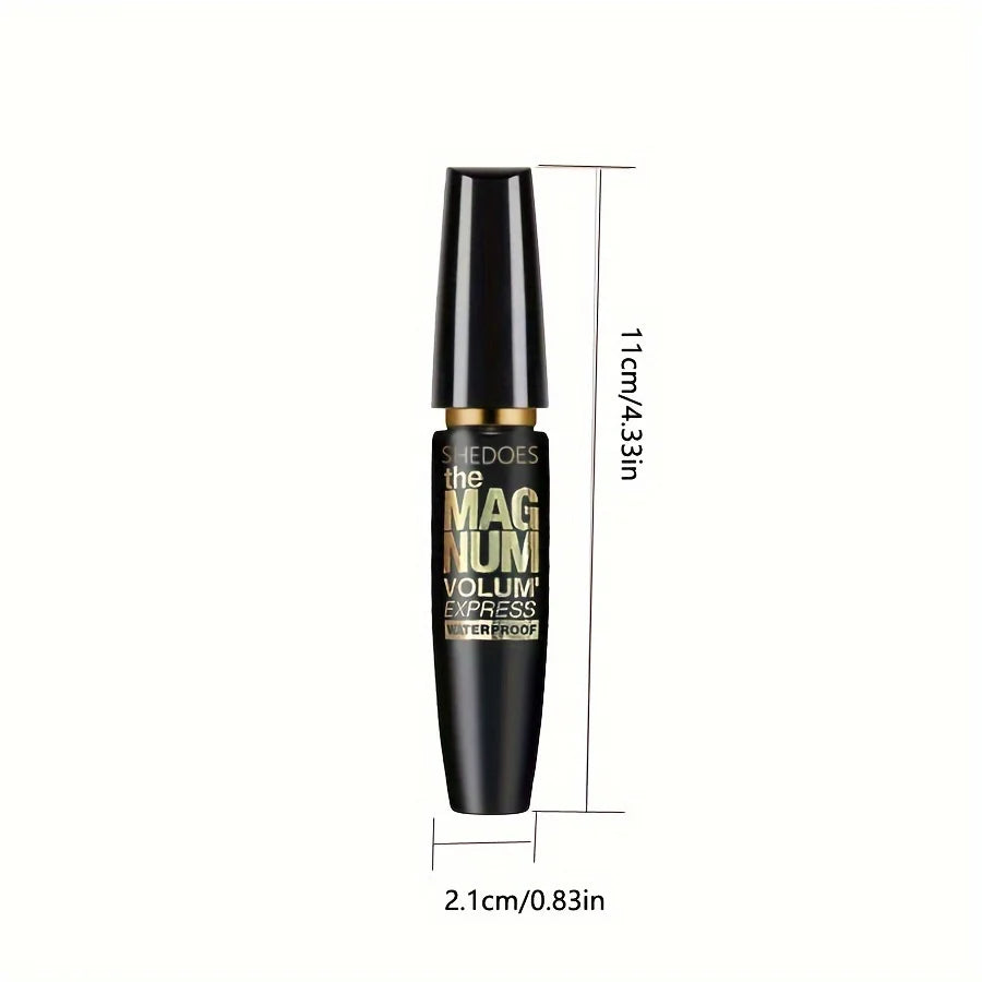 4D Waterproof Black Mascara – Lengthening, Thickening & Curling Fiber Formula