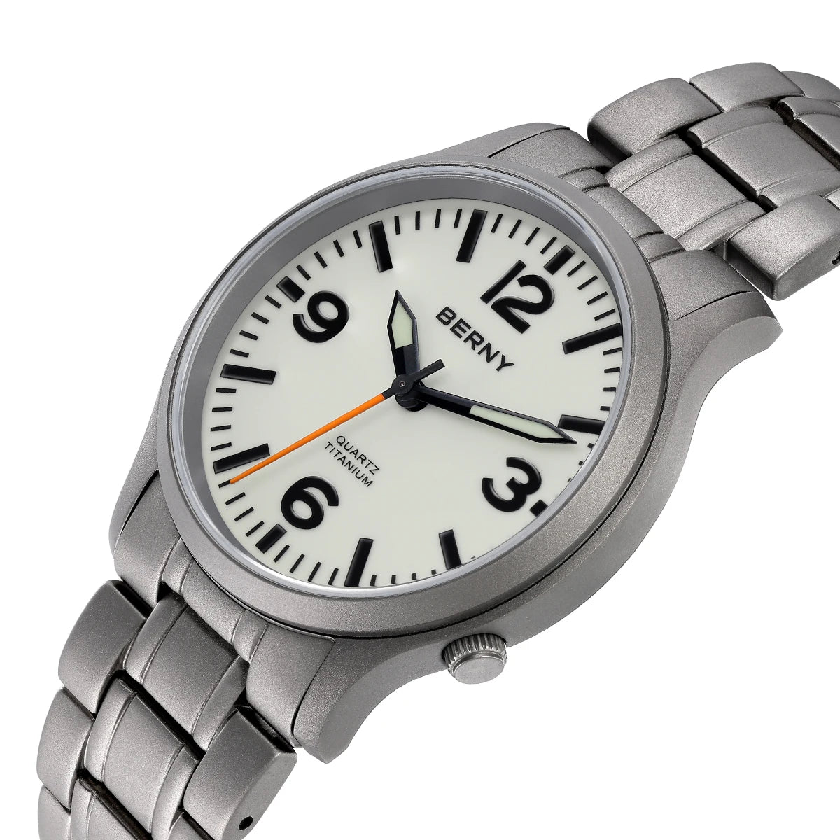 RBB Titanium Men’s Outdoor Sports Quartz Watch – Super Luminous Dial, Sapphire Crystal, Lightweight, 5ATM Waterproof