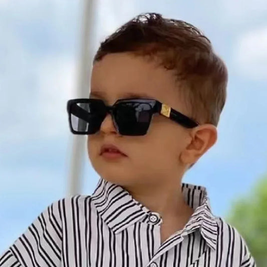 RBB Vintage Square Kids Sunglasses – Colorful UV400 Goggles for Boys & Girls, Unisex