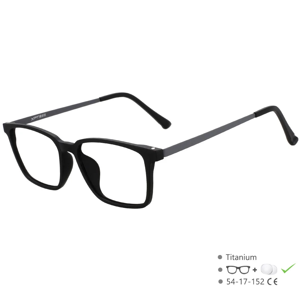 RBB Men's Titanium Optical Glasses – Ultra-Light Frame, Flexible Temples, Custom Prescription Ready