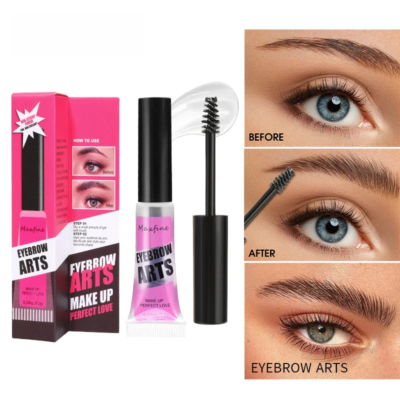 Transparent Eyebrow Gel – Waterproof & Long-Lasting Hold