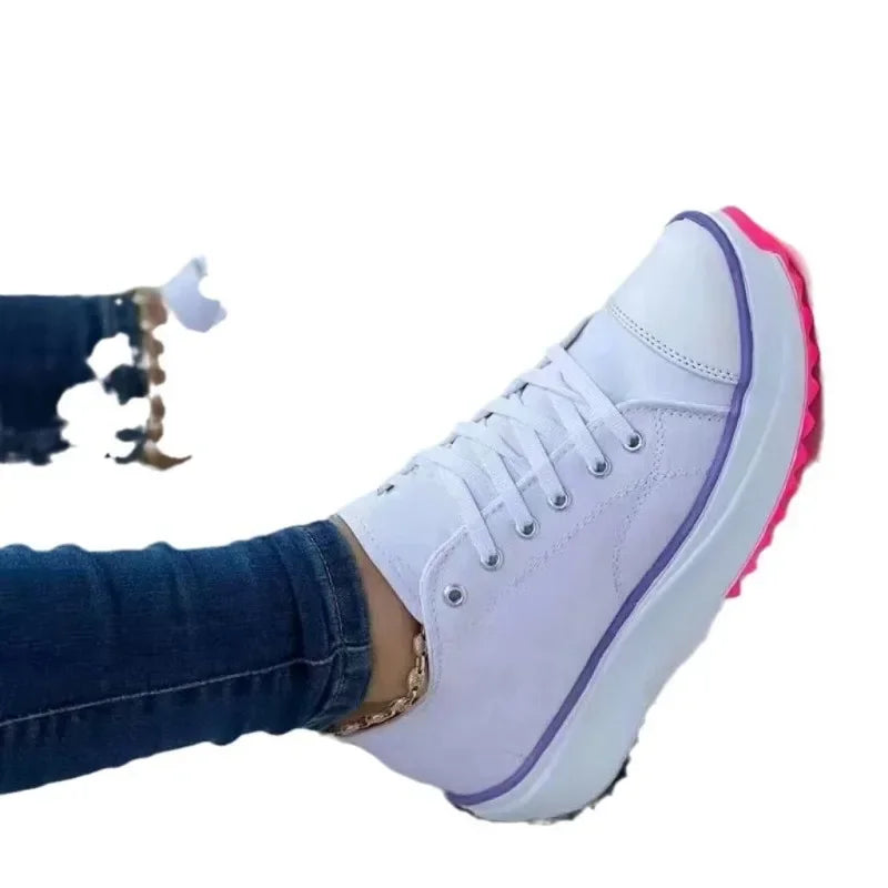 Women's Canvas Low-Top Casual Shoes | Lightweight, Solid Color, Round Toe | Large Sizes Available