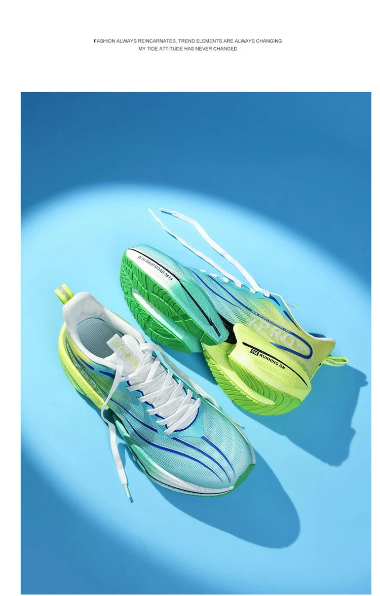 RBB New Men’s Carbon Plate Sneakers – Lightweight, Soft Sole, Mesh Sports Running & Casual Tennis Shoes – Outdoor Anti-Slip Couple Design