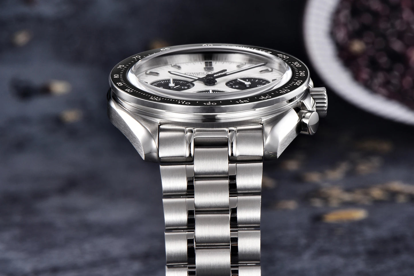 RBB 2025 DESIGN V5 Moon Men's Luxury Quartz Chronograph Watch – Waterproof Sport Stainless Steel Timepiece